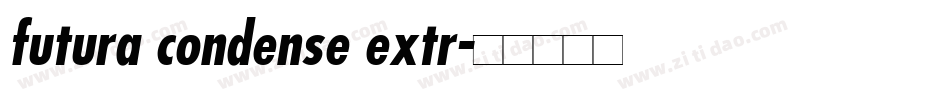 futura condense extr字体转换